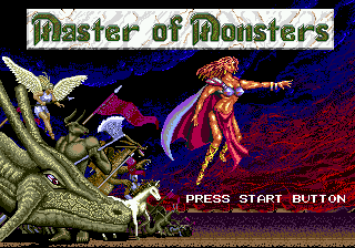 Master of Monsters (USA) Title Screen